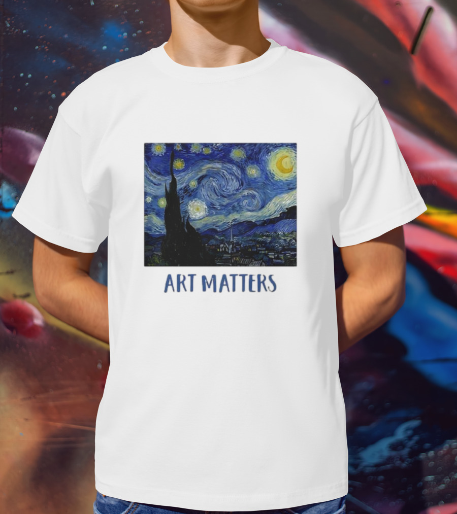 Starry Night Vincent Van Gogh Art Matters Iconic T-Shirt
