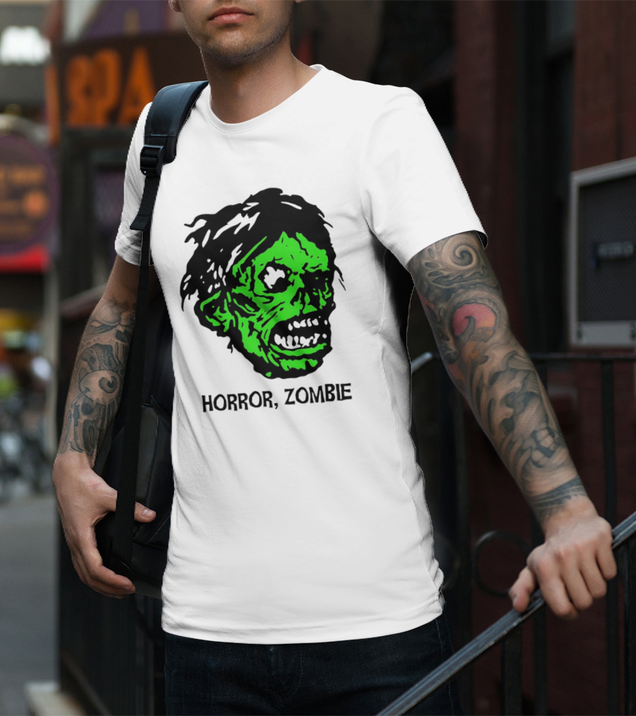 Kirk Hammett Horror Zombie Green Face T-Shirt