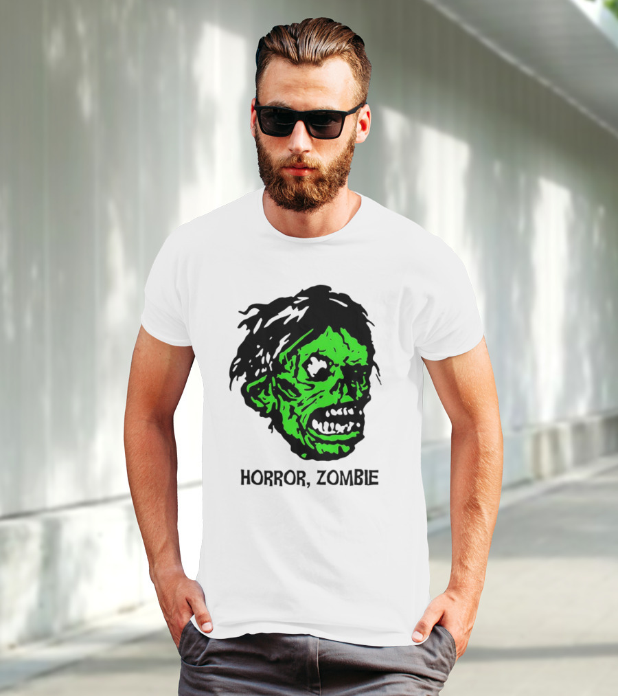 Kirk Hammett Horror Zombie Green Face T-Shirt