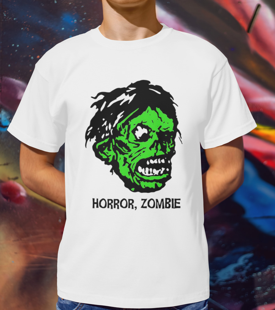 Kirk Hammett Horror Zombie Green Face T-Shirt