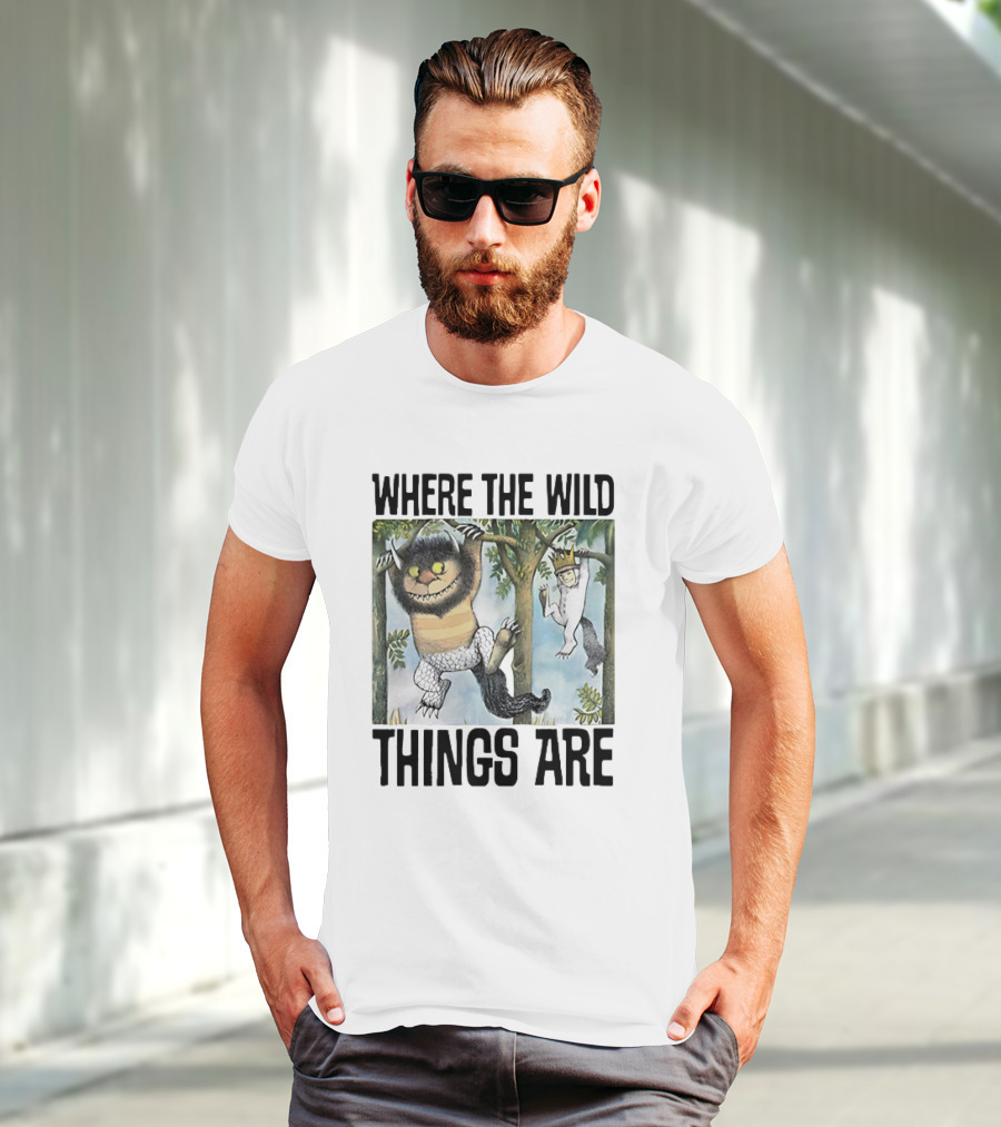 Where The Wild Things Are Moishe Sketch Hanging In Trees T-Shirt