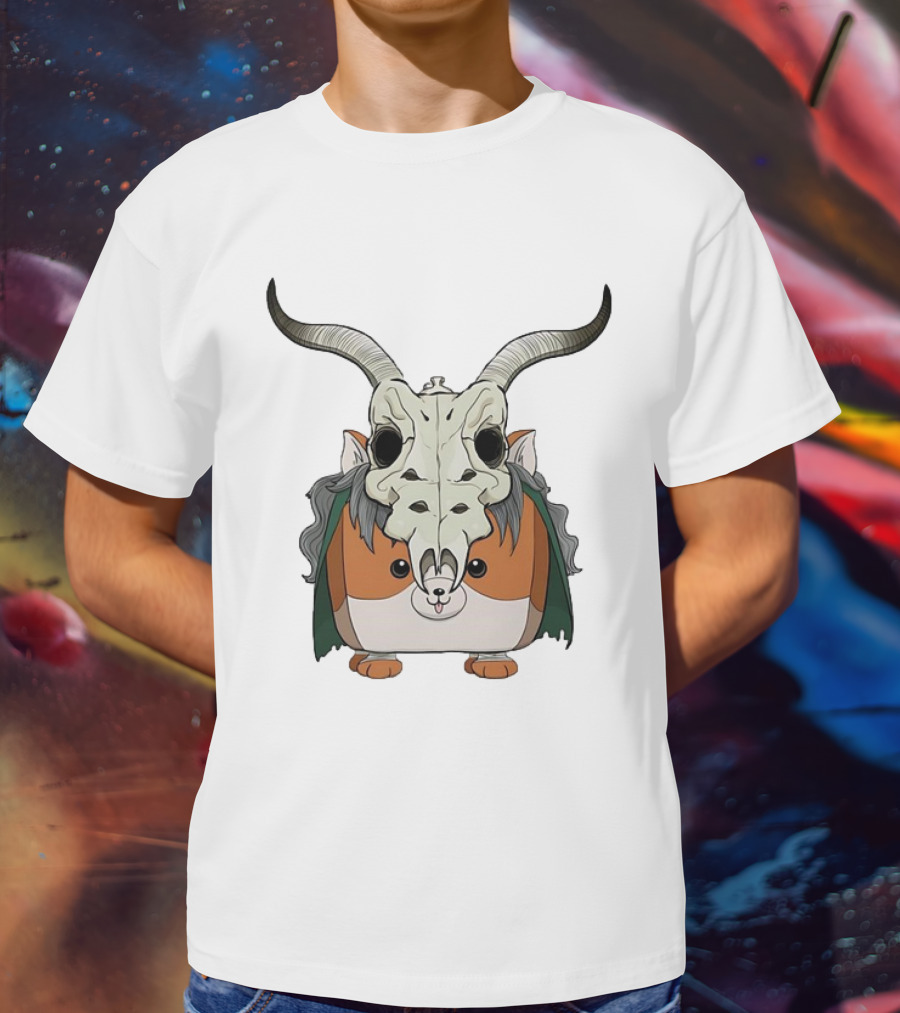Slay With Cheeks Classic Hamster In Goat Skull Mask T-Shirt