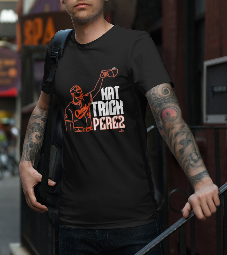 Baltimore Orioles Cionel Perez Hat Trick Perez Player T-Shirt