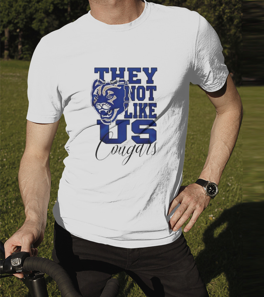 BYU Cougars They Not Like Us Cougars Football Team T-Shirt
