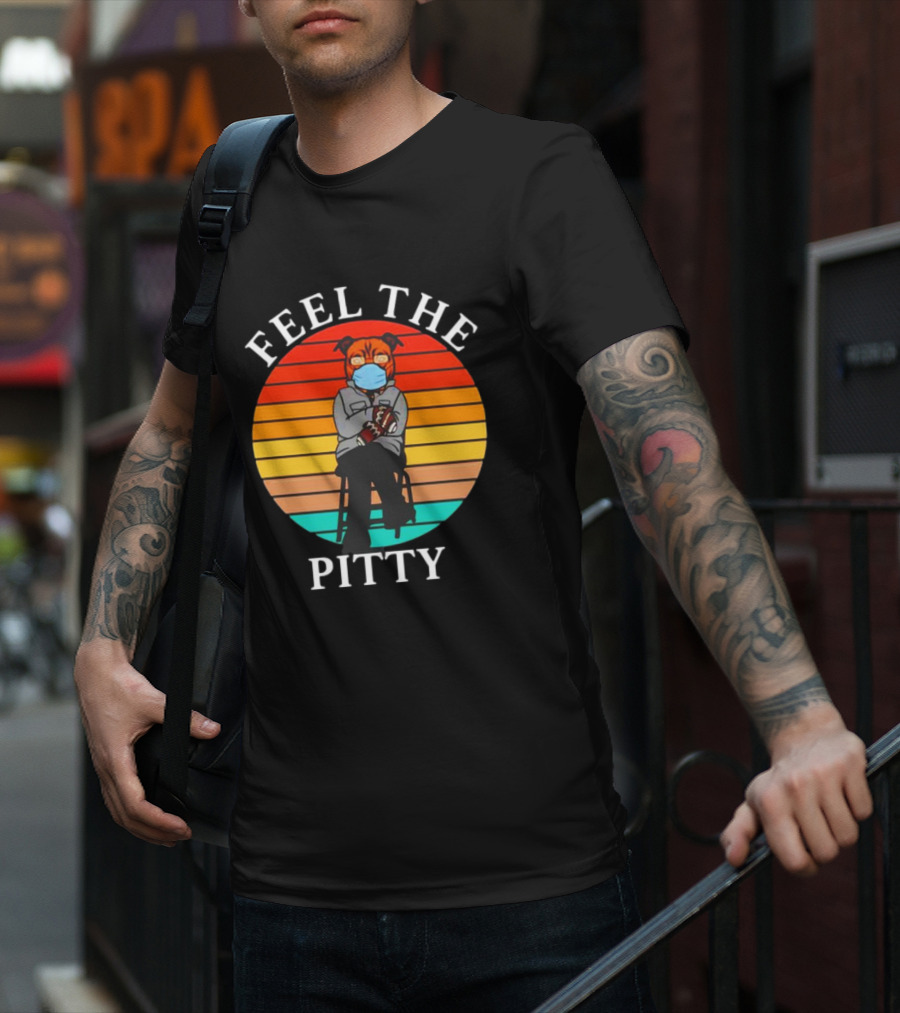 Feel The Pitty Bernie Sanders Pitbull Vintage T-Shirt