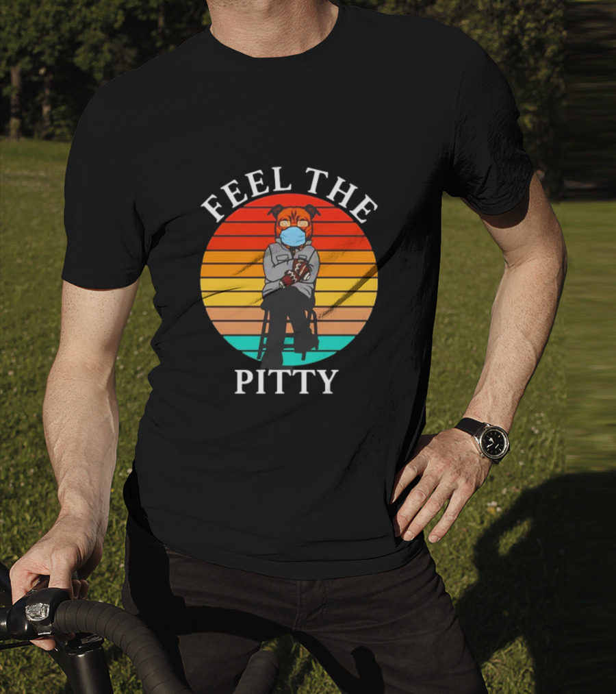 Feel The Pitty Bernie Sanders Pitbull Vintage T-Shirt