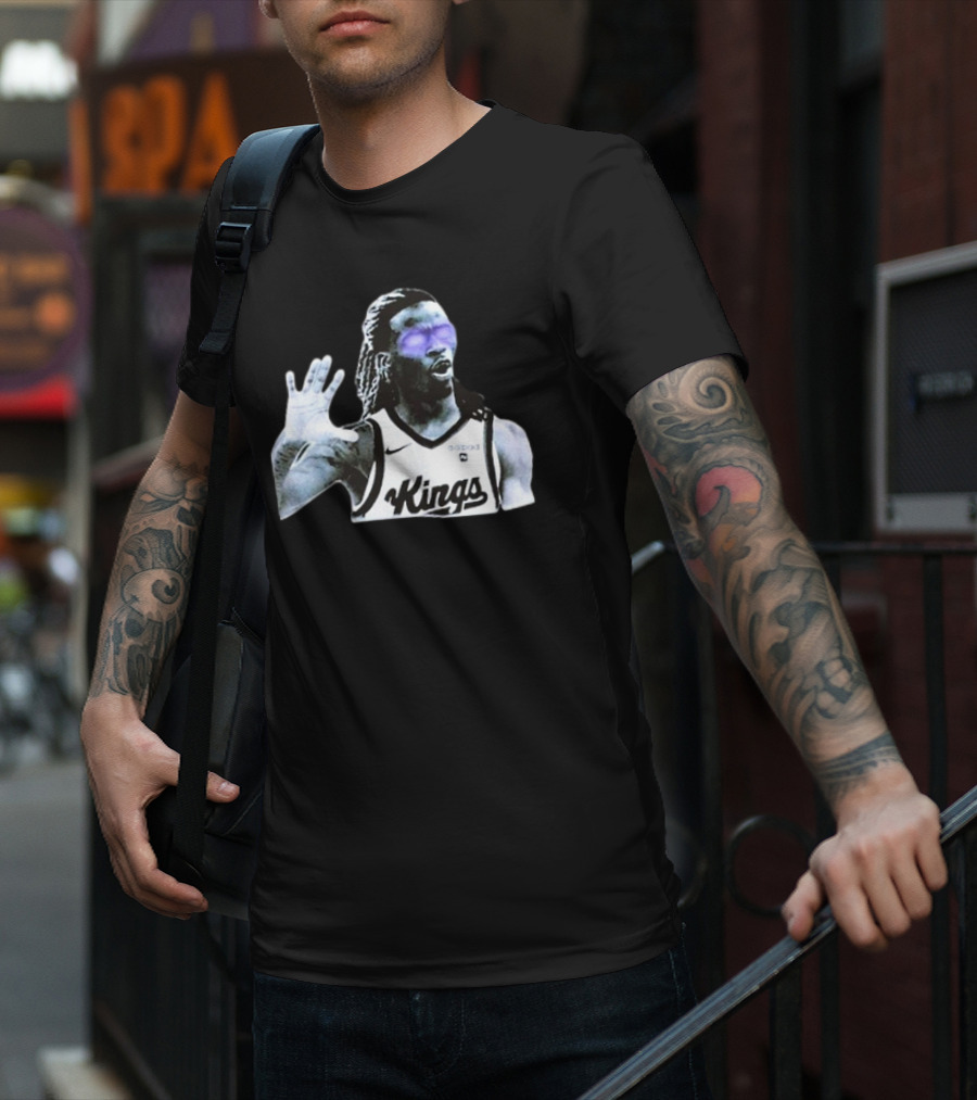 Keon Ellis Sacramento Kings Dark Basketball Player T-Shirt