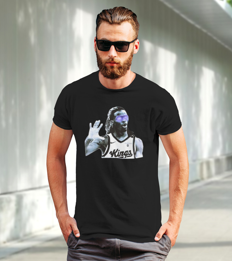 Keon Ellis Sacramento Kings Dark Basketball Player T-Shirt