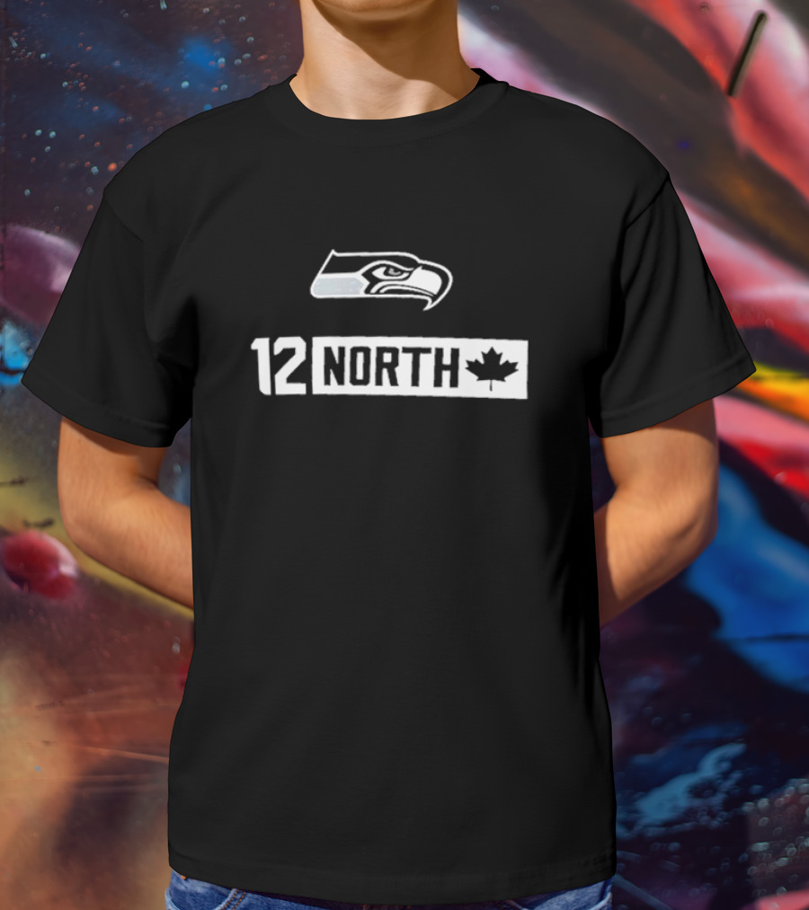 Seattle Seahawks 12 North Canadian Fans T-Shirt