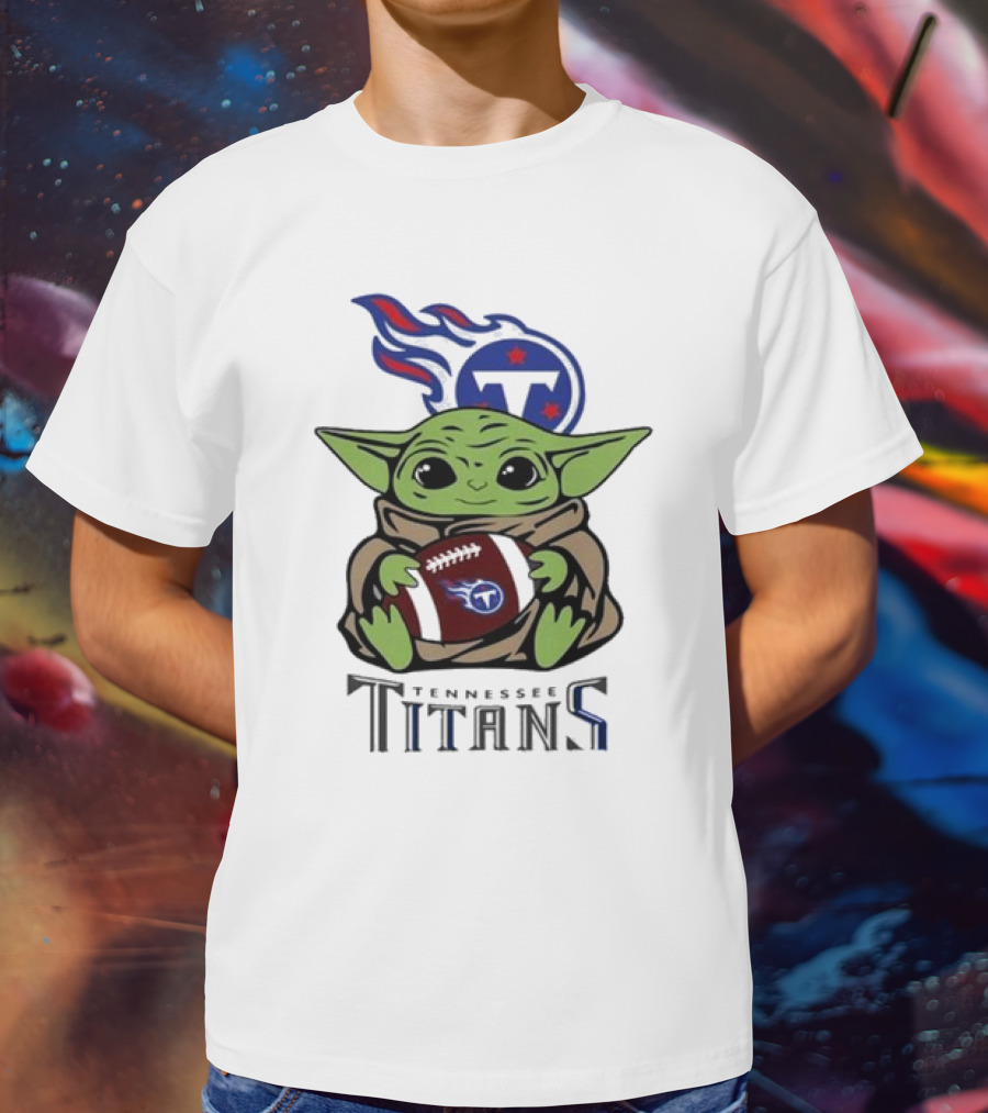 Baby Yoda Star Wars Tennessee Titans NFL Football Season T-Shirt