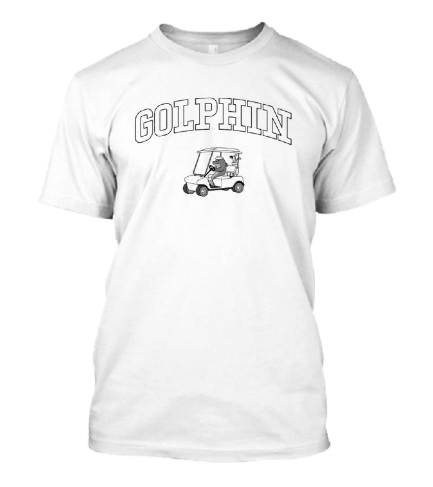 Golphin Golf Cart Cartoon Ryder T-Shirt