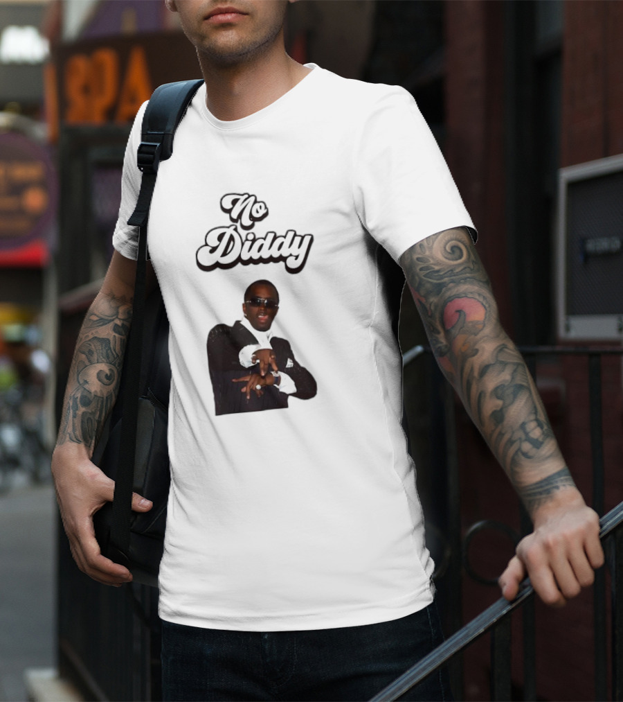 No Diddy Tongue Out Diddy Parody Sunglasses Swagger T-Shirt