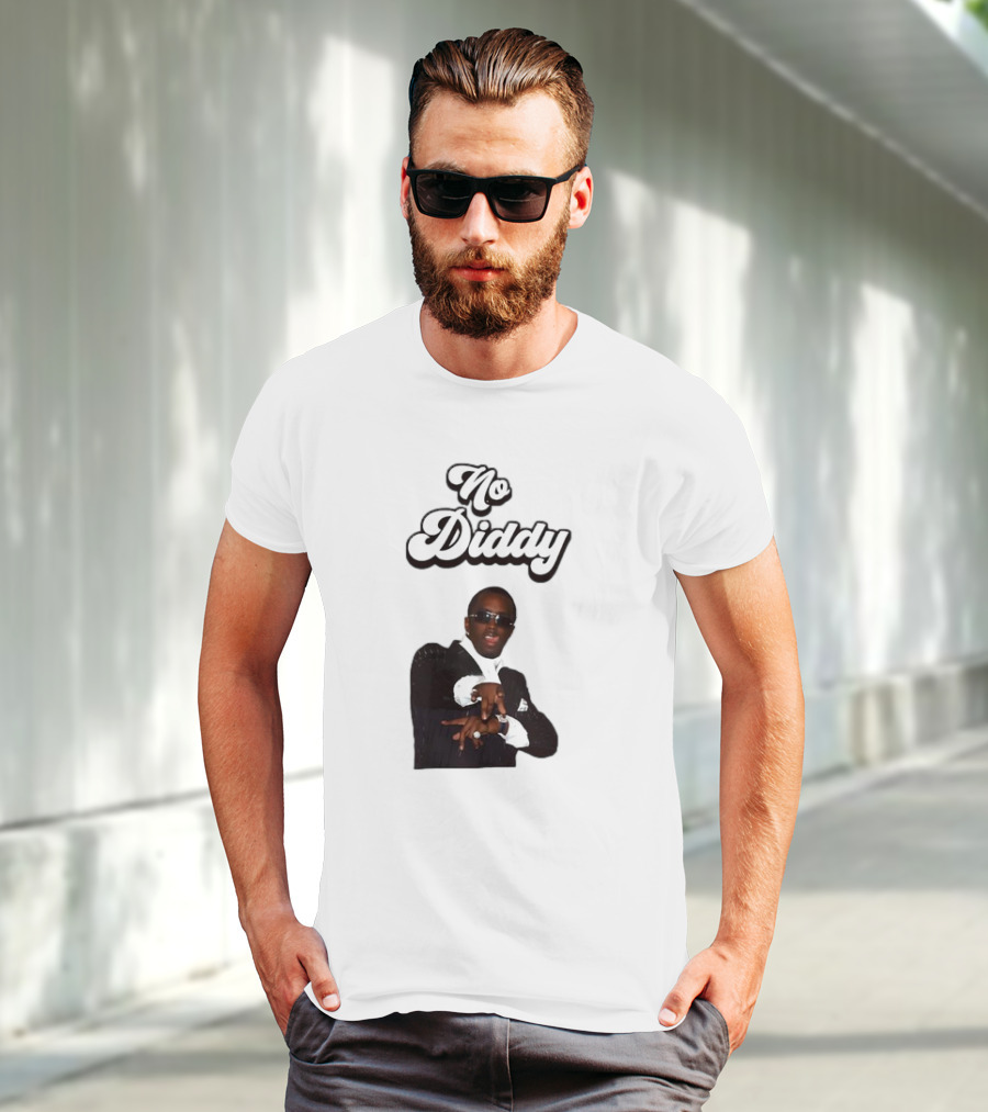 No Diddy Tongue Out Diddy Parody Sunglasses Swagger T-Shirt