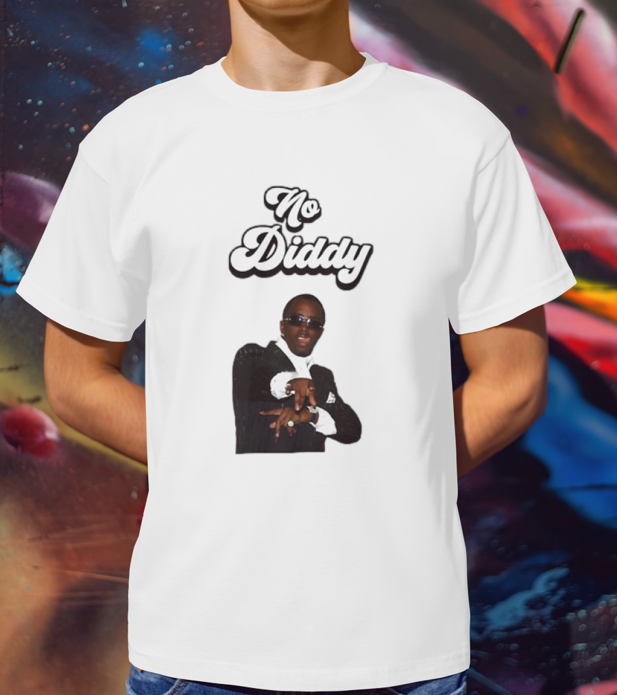 No Diddy Tongue Out Diddy Parody Sunglasses Swagger T-Shirt