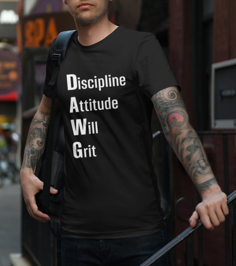 Malik Nabers Dawg Discipline Attitude Will Grit T-Shirt