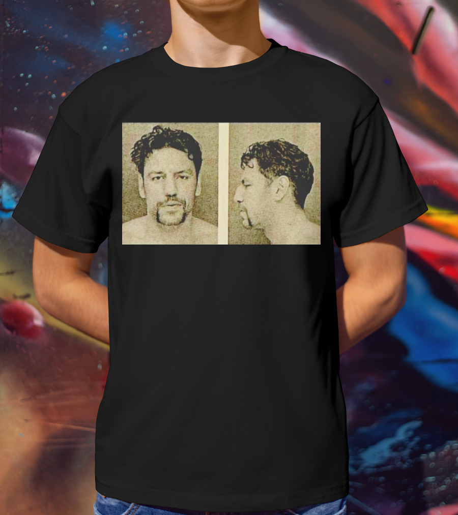 Milan Lucic Boston Bruins Mugshot Style Image T-Shirt