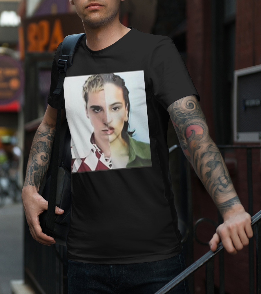 Rosalia Omega Split Face Artistic T-Shirt