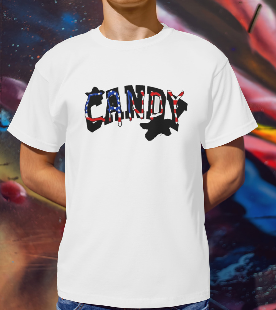 Candy Flipping USA American Flag T-Shirt