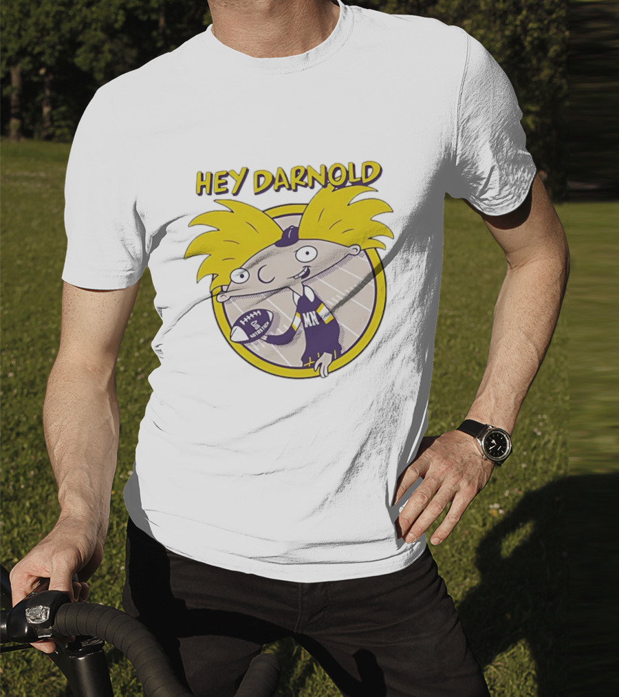 Hey Darnold Minnesota Football Cartoon Character MN Football T-Shirt
