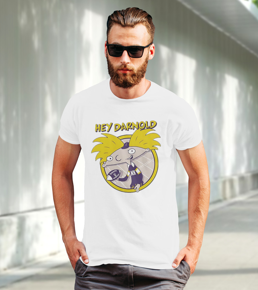 Hey Darnold Minnesota Football Cartoon Character MN Football T-Shirt