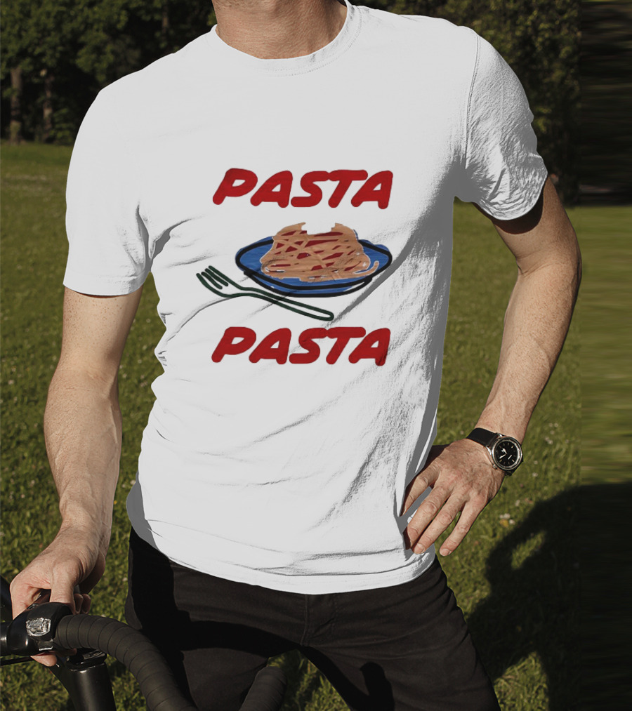 Pasta Pasta Retro Fork Plate T-Shirt