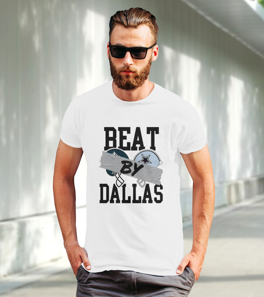 Philadelphia Eagles Beat Dallas Cowboys Rivalry Slogan Helmets T-Shirt