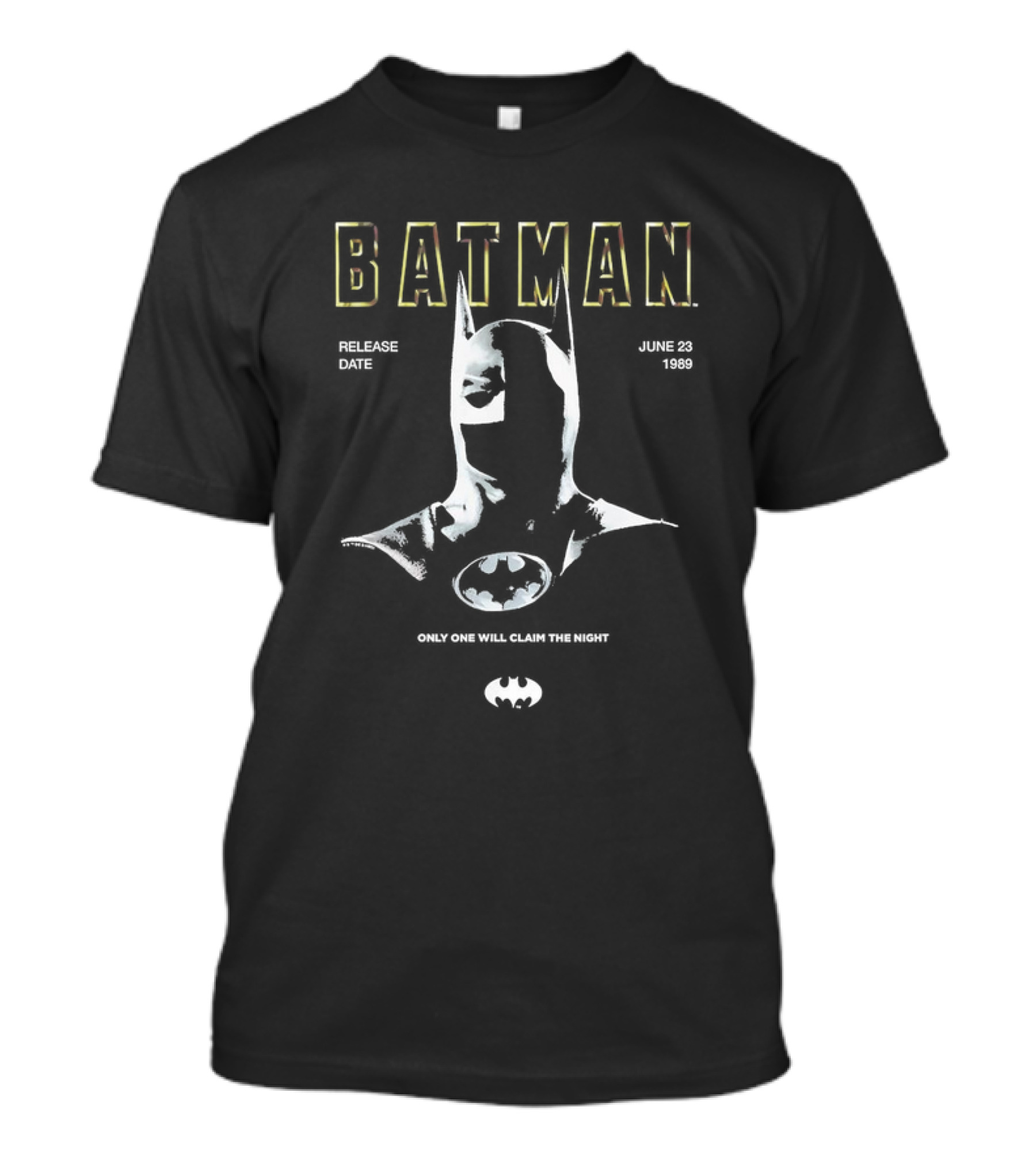 Batman June 23 1989 Release Date Only One Will Claim The Night Vintage T-Shirt