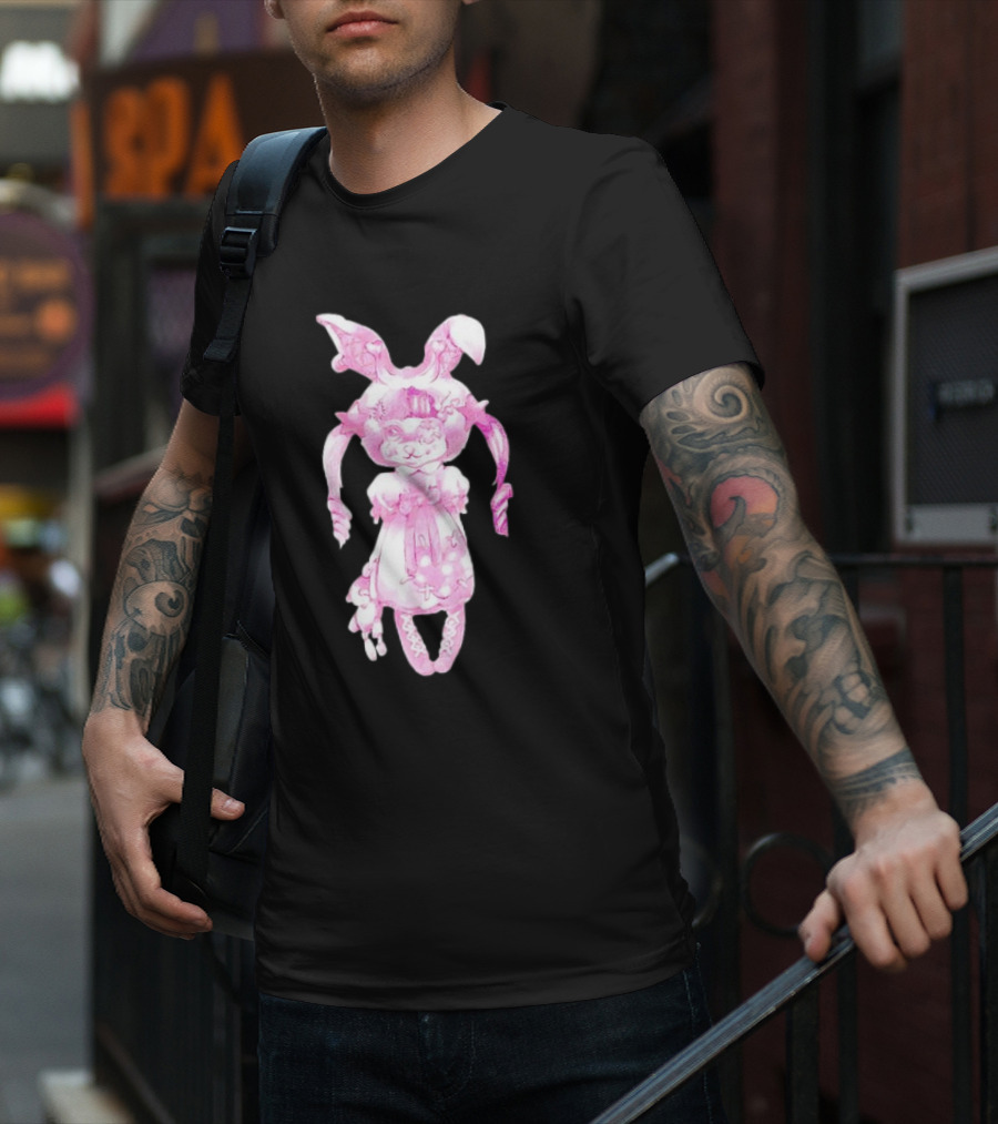 Crybaby Bunny Pink Doll Character T-Shirt