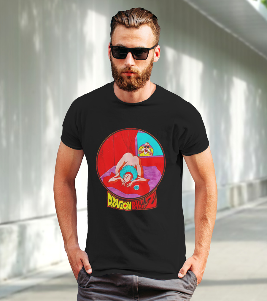 Dragon Ball Z Master Roshi Peeping Vintage Scene With Bulma T-Shirt