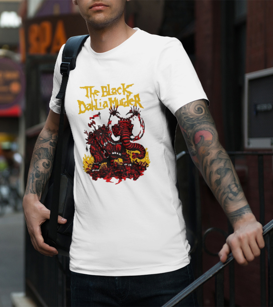 The Black Dahlia Murder Red Mammoth Battle Scene T-Shirt