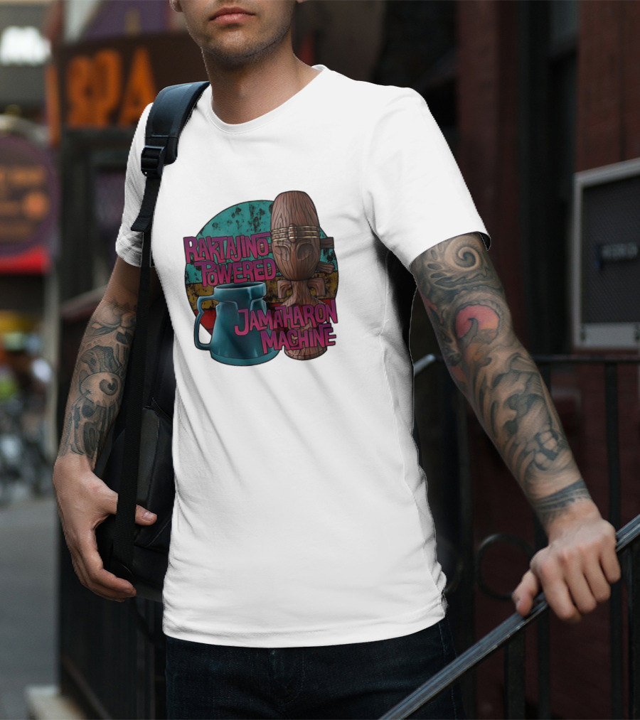 Raktajino Powered Jamaharon Machine T-Shirt