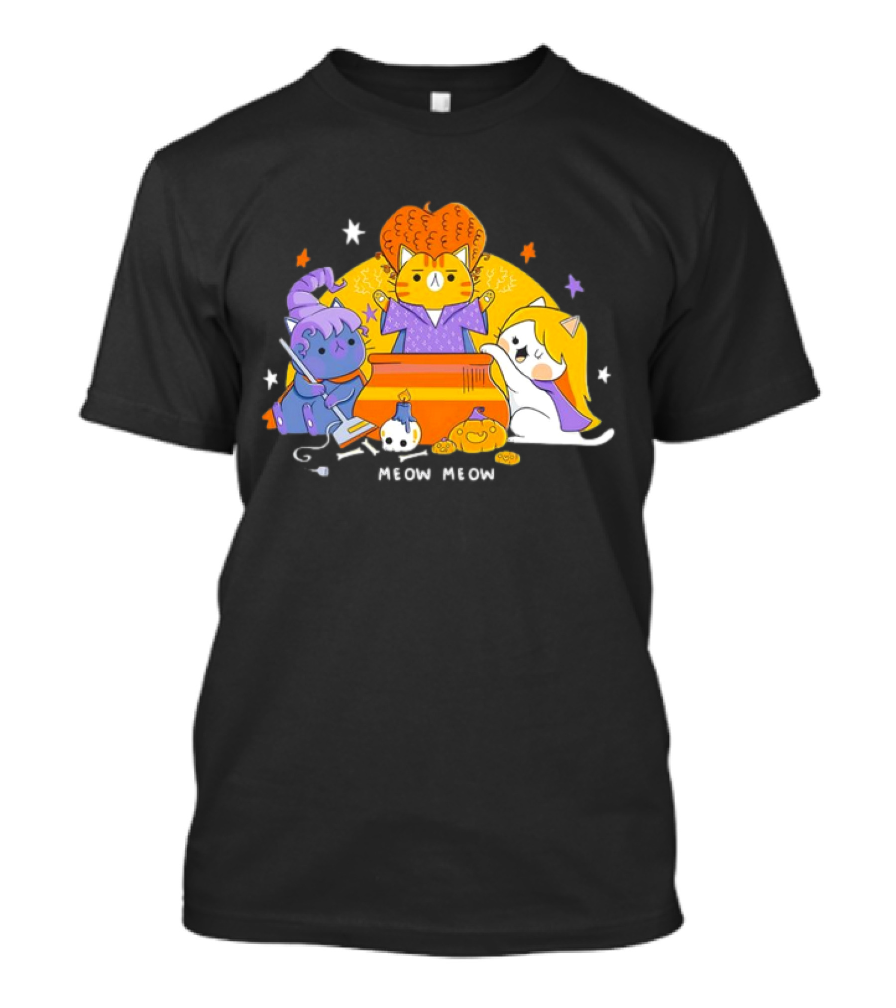 Meow Meow Hocus Pocus The Sanderson Cat Sisters T-Shirt