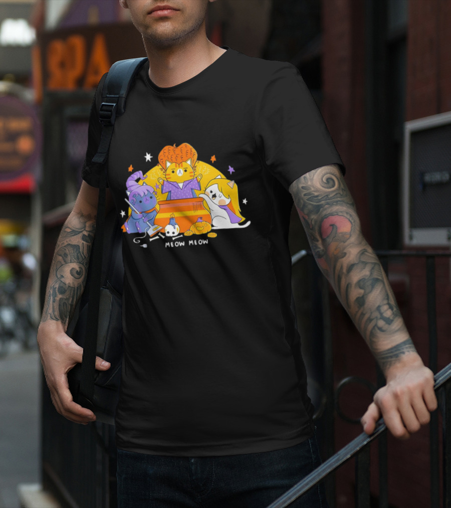 Meow Meow Hocus Pocus The Sanderson Cat Sisters T-Shirt