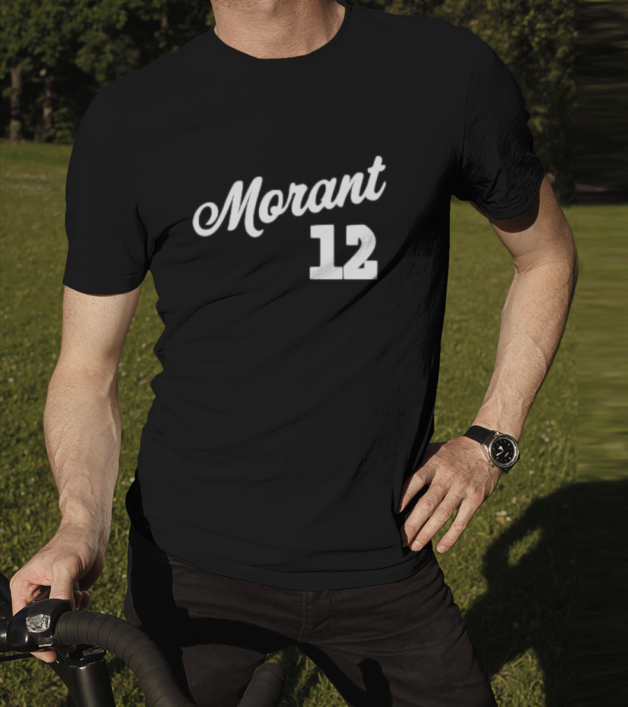 Morant 12 Memphis Script Basketball Ja Morant T-Shirt