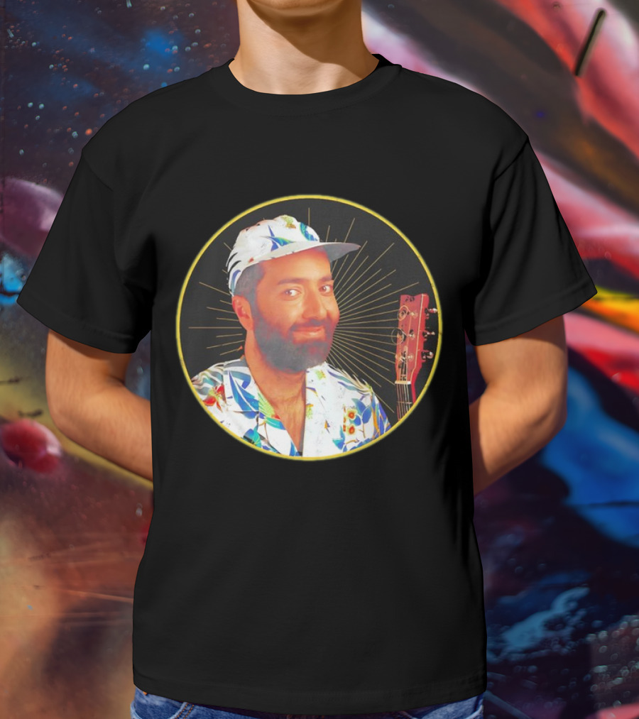 Raffi Is Gold Classic Music Icon With Colorful Shirt And Guitar T-Shirt
