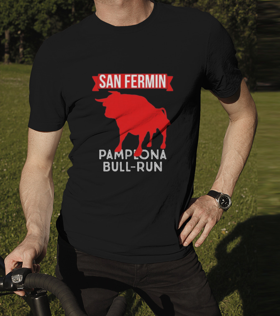 San Fermin Pamplona Bull Run Spain Festival Red Bull T-Shirt