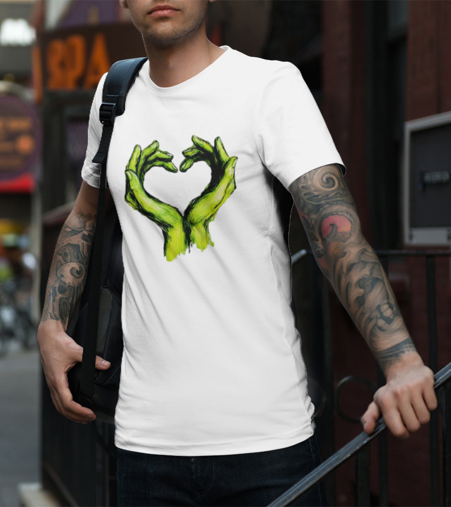 Green Hands Heart Love T-Shirt