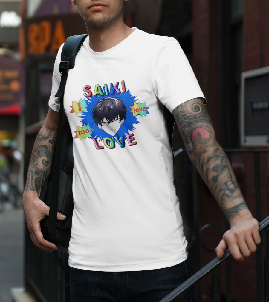 Saiki I Love Me Love Colorful Anime T-Shirt