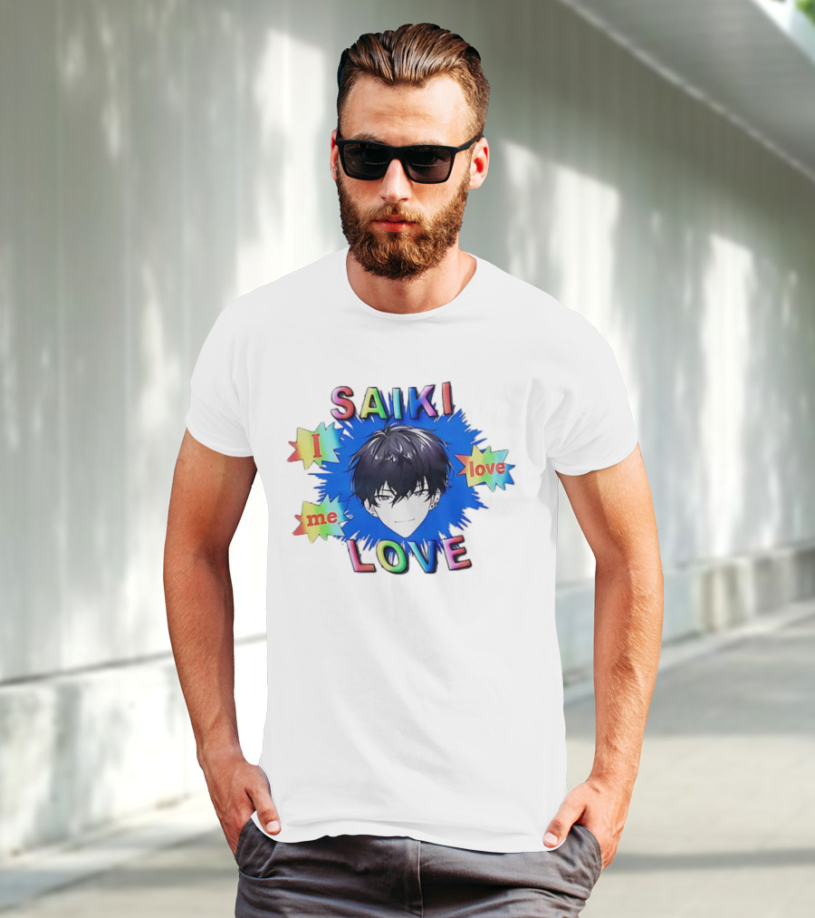 Saiki I Love Me Love Colorful Anime T-Shirt