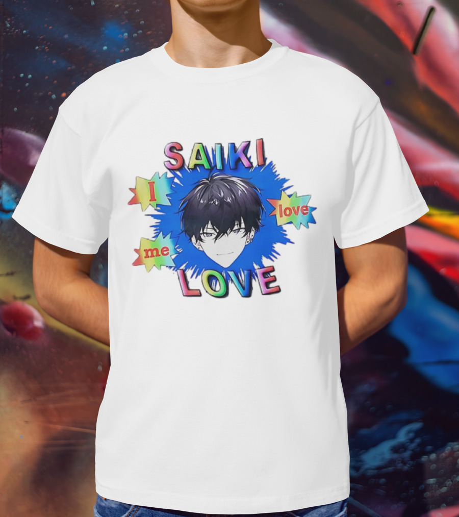 Saiki I Love Me Love Colorful Anime T-Shirt