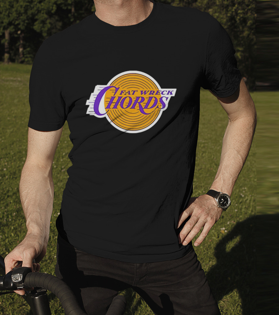 Los Angeles Lakers Fat Wreck Chords Logo San Pedro T-Shirt