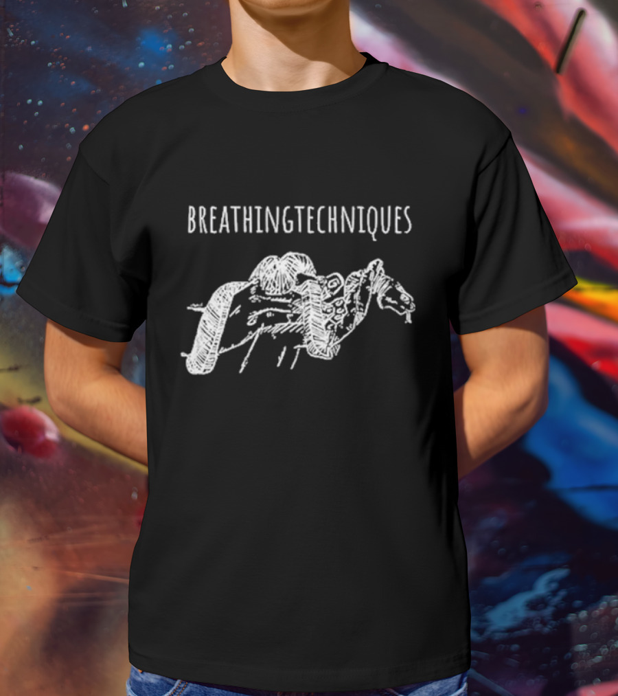 Breathing Techniques Illustrated Snake Sketch Marcus Theatrics T-Shirt