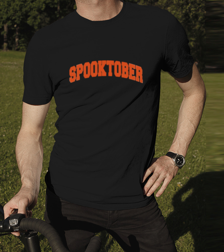 Spooktober Retro Bold Block Letters T-Shirt