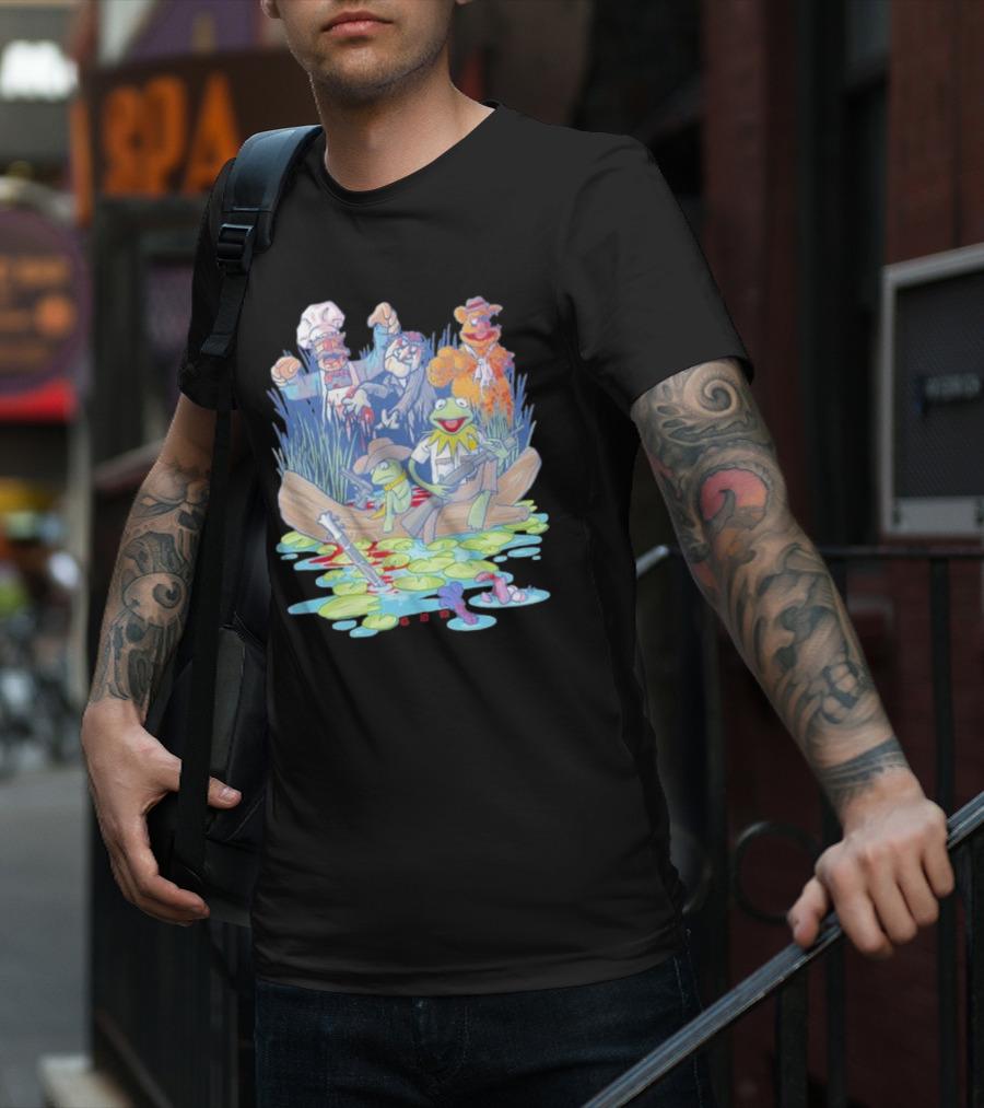 Walking Dead Muppets Parody Swamp Boat Adventure T-Shirt