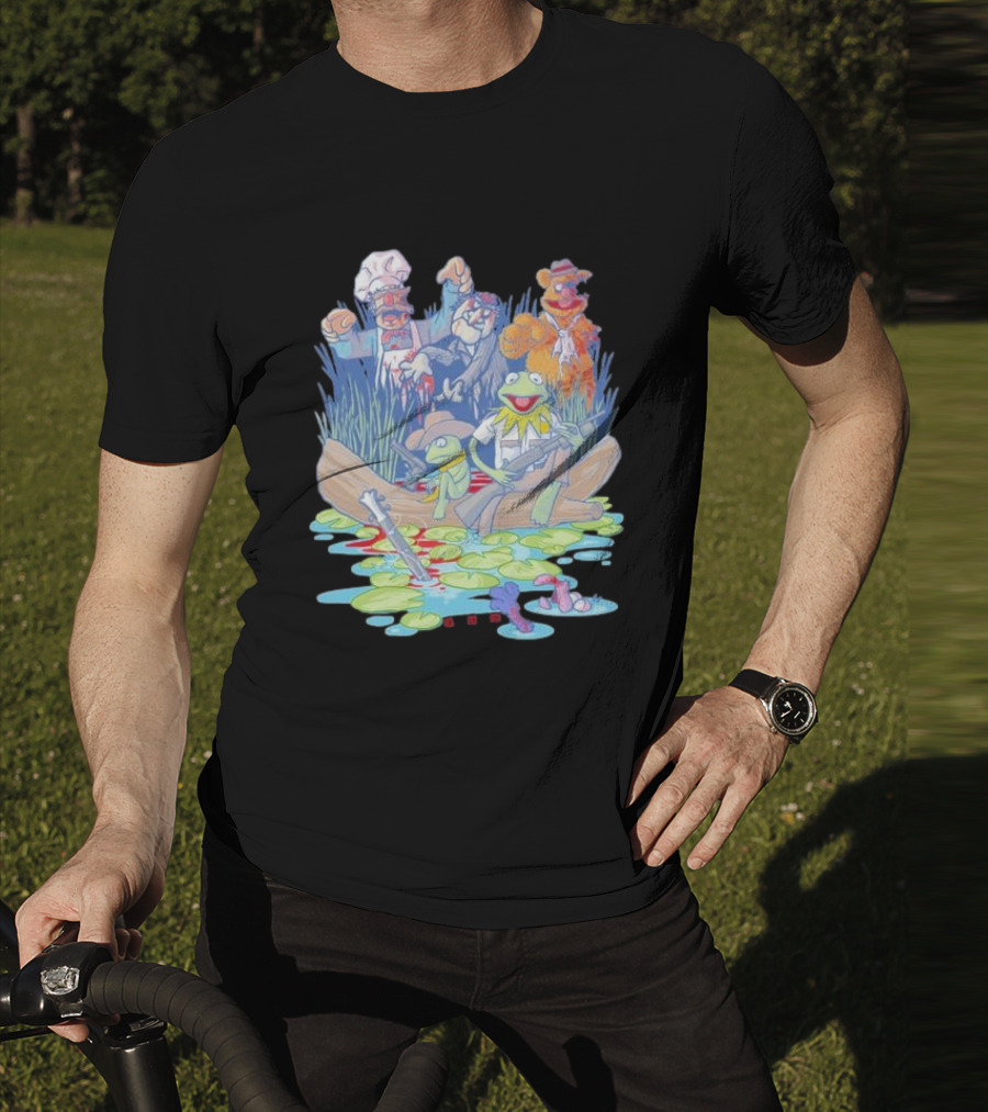 Walking Dead Muppets Parody Swamp Boat Adventure T-Shirt