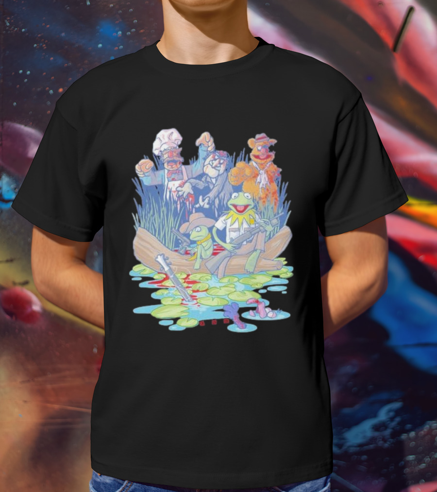 Walking Dead Muppets Parody Swamp Boat Adventure T-Shirt