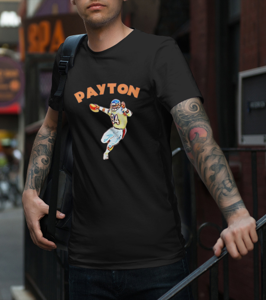 Payton 34 Chicago Football T-Shirt