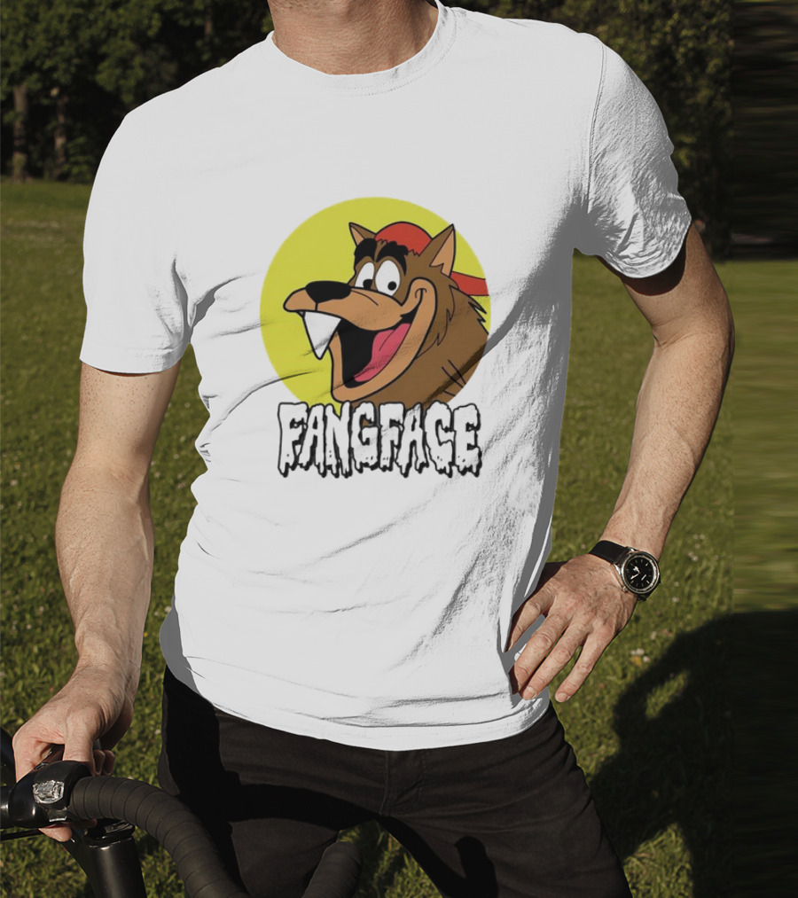 Fangface Cartoon Logo Meme T-Shirt