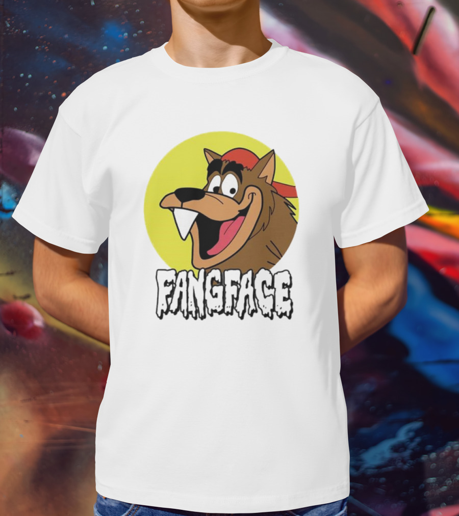 Fangface Cartoon Logo Meme T-Shirt