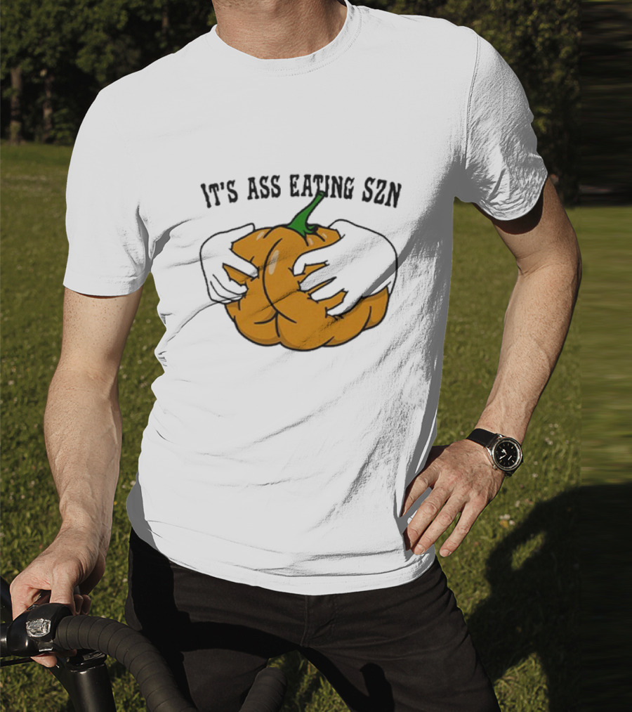 IT'S ASS EATING SZN Funny Autumn Pumpkin Hands T-Shirt